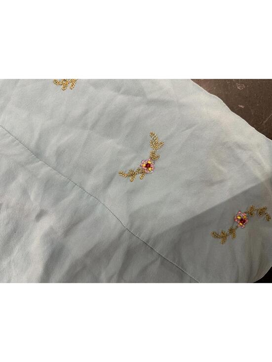 Y2K Blue Embroidered Slip Dress - Picture 5 of 8